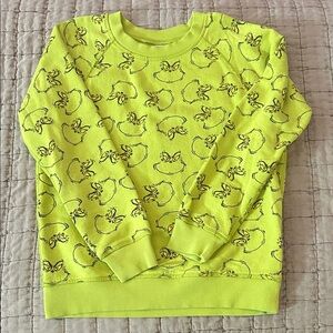 Hanna Andersson Green The Grinch Sweatshirt Holidays Christmas